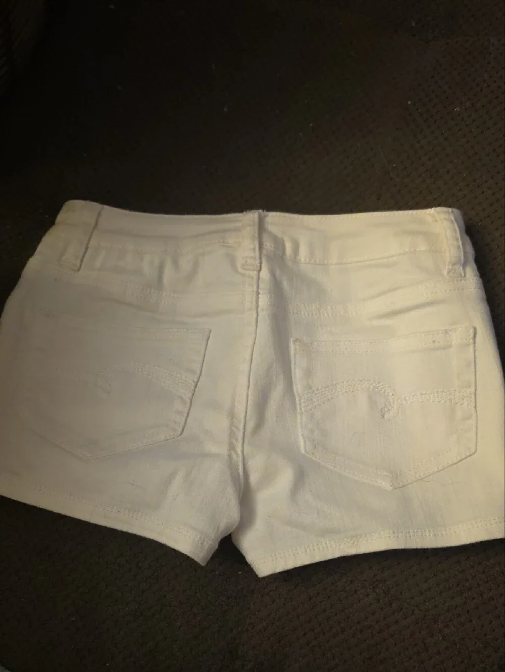 JUSTICE Girls White Cotton Blend Shorts